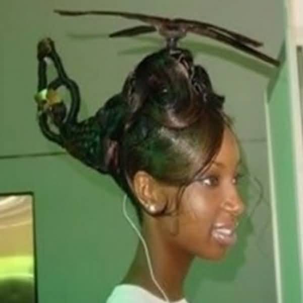 Girl With Helicopter Haircut