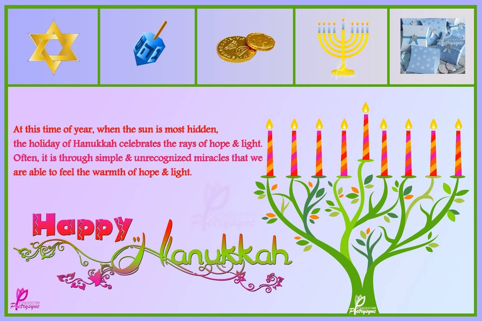 Happy Hanukkah Blessings Picture