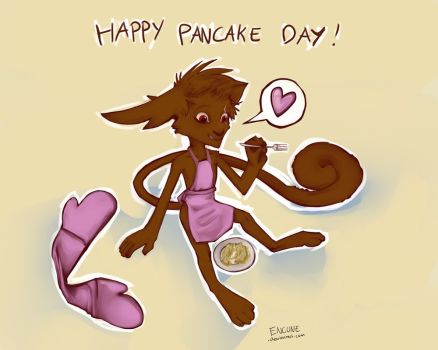Happy Pancake Day Cartoon