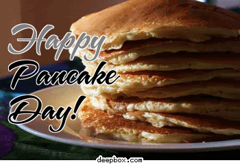 Happy Pancake Day Glitter Picture