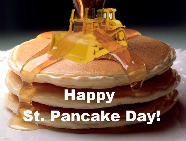 Happy Pancake Day Pancake With Honey