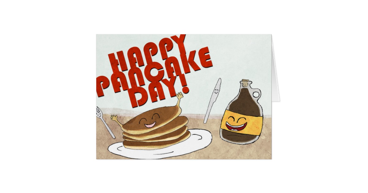 Happy Pancake Day Postcard