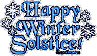 Happy Winter Solstice Glitter