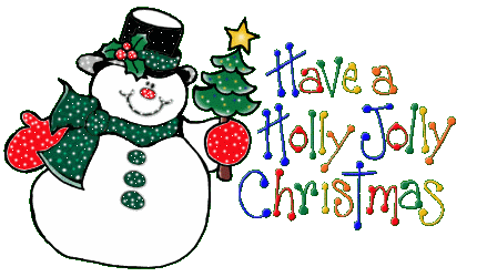 Have A Holly Jolly Christmas Snowman Glitter