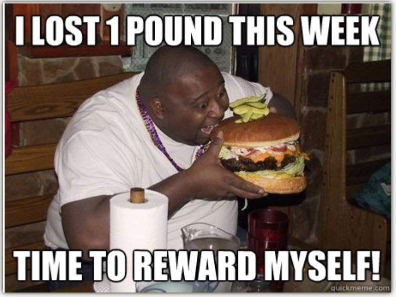 I Lost 1 Pound This Week Time To Reward Myself Funny Meme