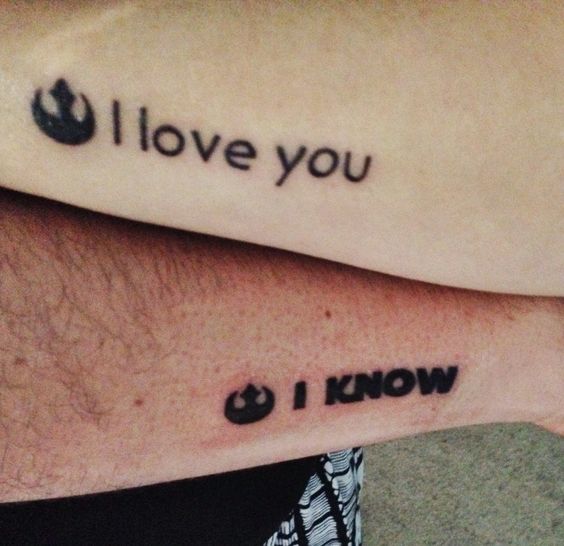 I Love You I Know Tattoo For Couple