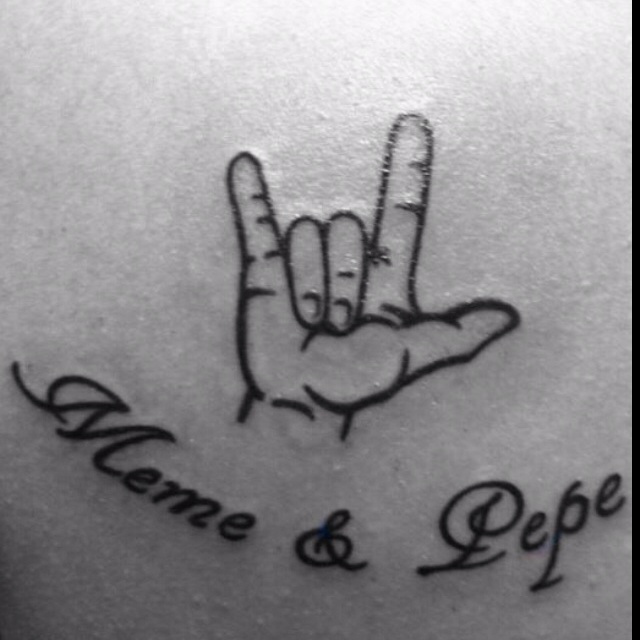 I Love You Sign Meme & Pepe Tattoo