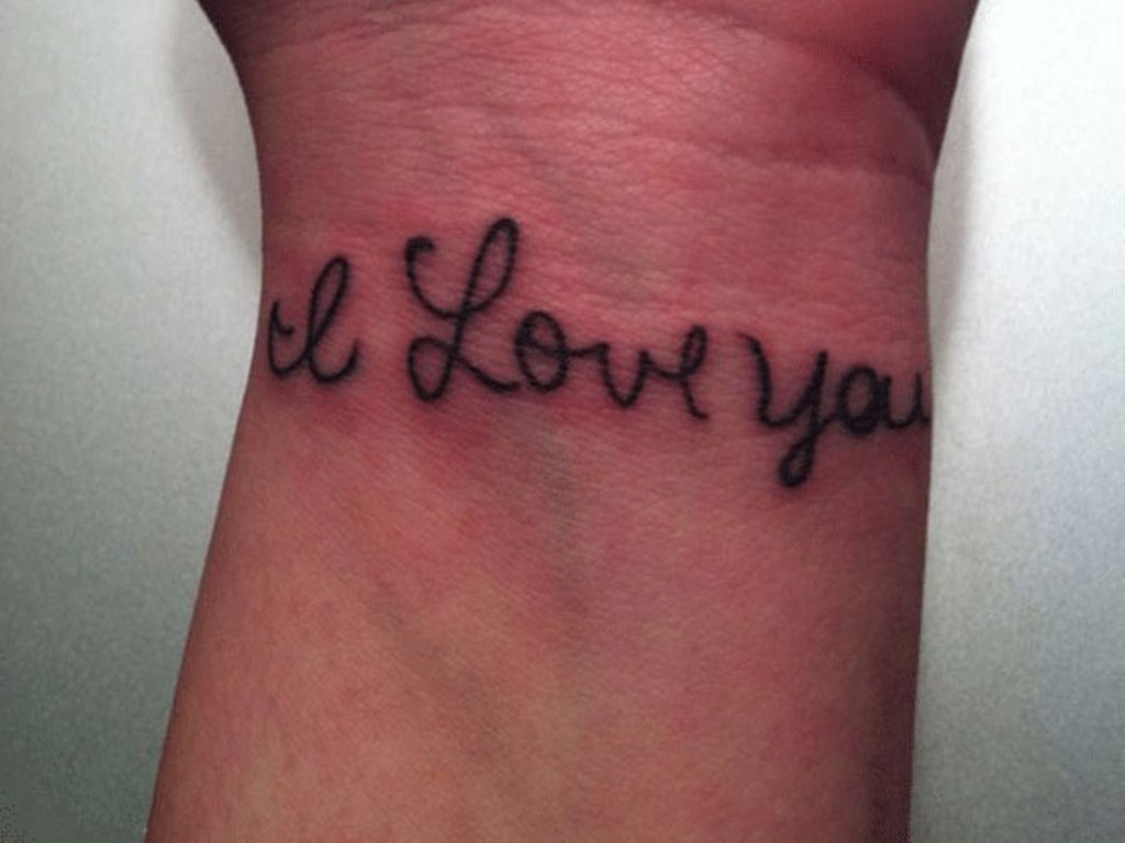 I Love You Wrist Tattoo Idea