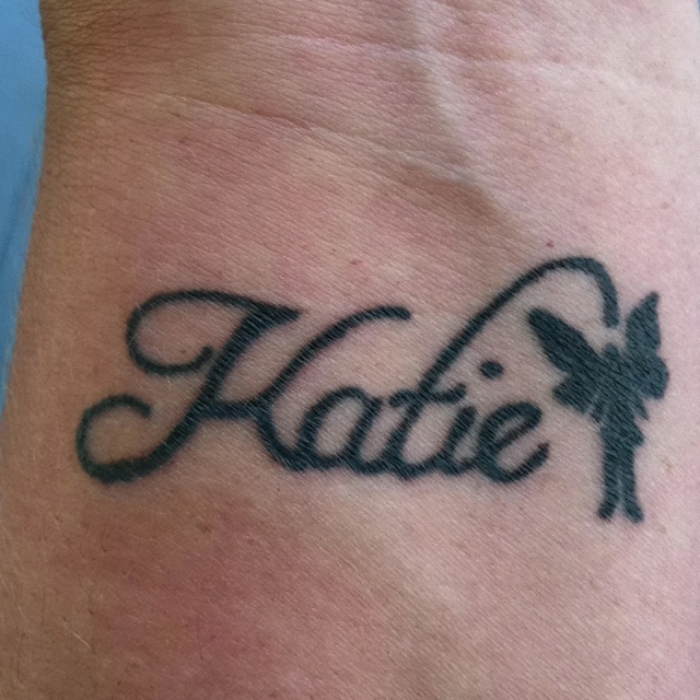 Katie - Silhouette Fairy Tattoo On Wrist