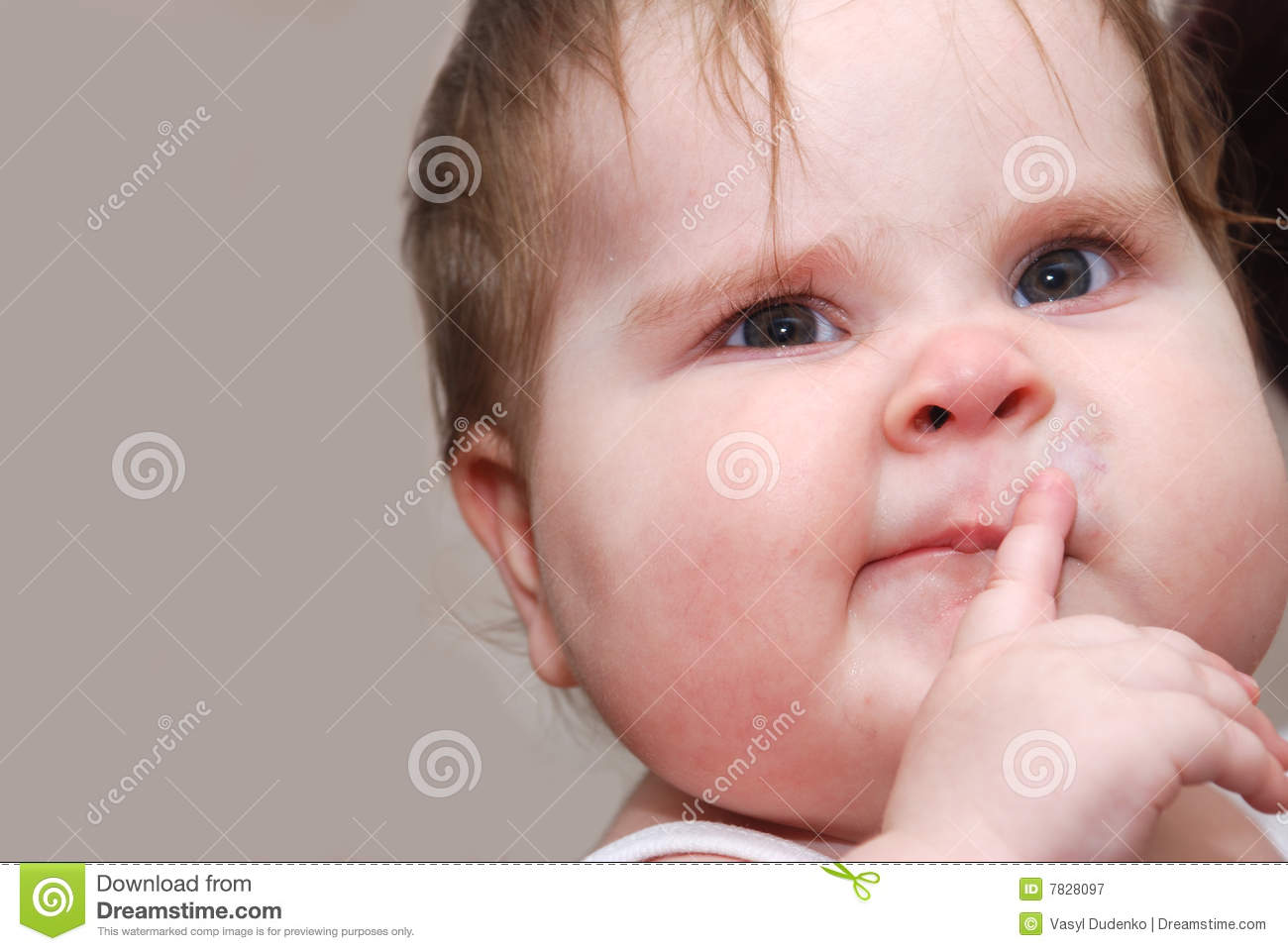 Keep Quiet Funny Baby Finger On Lips Picture