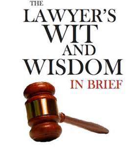 Lawyer's Wit and Wisdom In Brief
