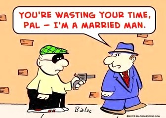 Married Man And Robber Funny Picture