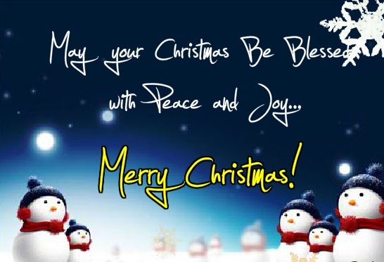 May Your Christmas Be Blessed With Peace And Joy Merry Christmas