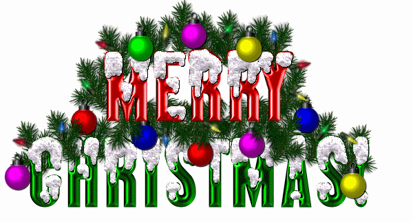 Merry Christmas Lights Decoration Animated Ecard