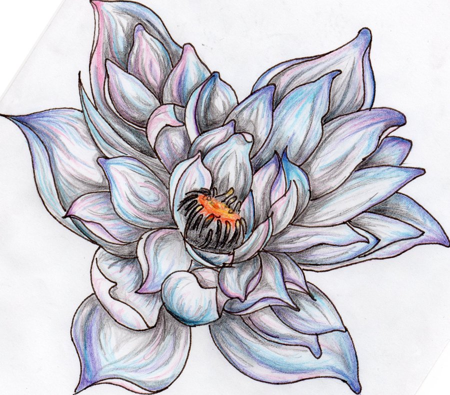 Mind Blowing Lotus Flower Tattoo Design