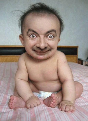 Mr. Bean Funny Baby Face
