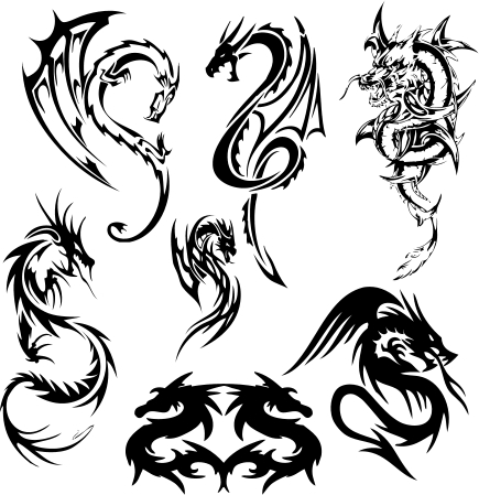 Nice Dragon Tattoos Designs