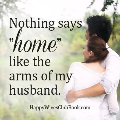 Nothing says home like the arms of my husband