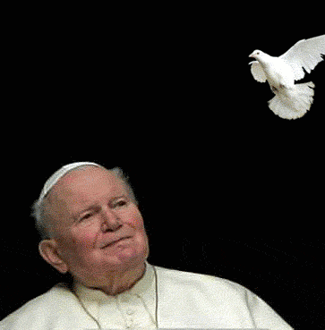 Pope Shooting Dove Funny Gif