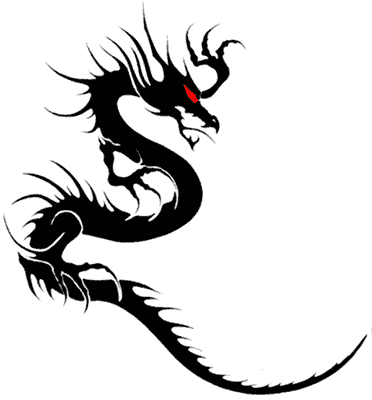 Red Eye Dragon Tattoo Design