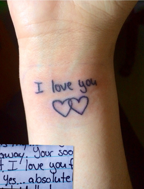 Right Wrist I Love You Tattoo For Girls