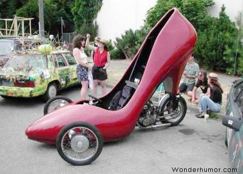 Women Footwear Shaped Funny Car