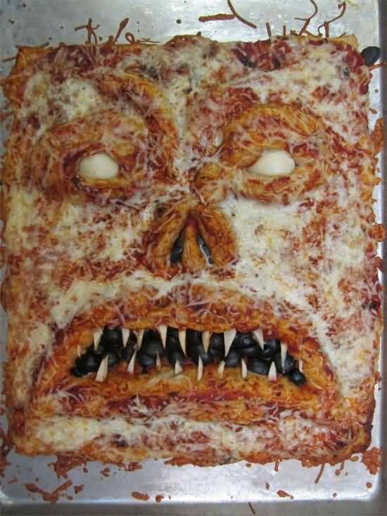 Scary Face Funny Pizza