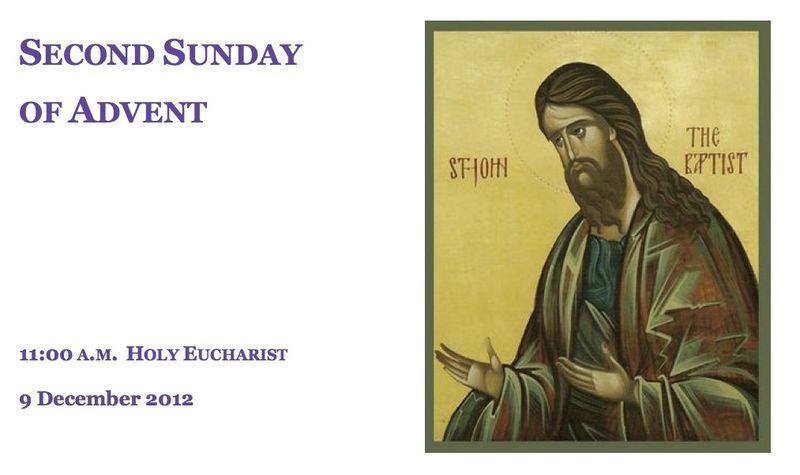 Second Sunday Of Advent St. John The Baptist