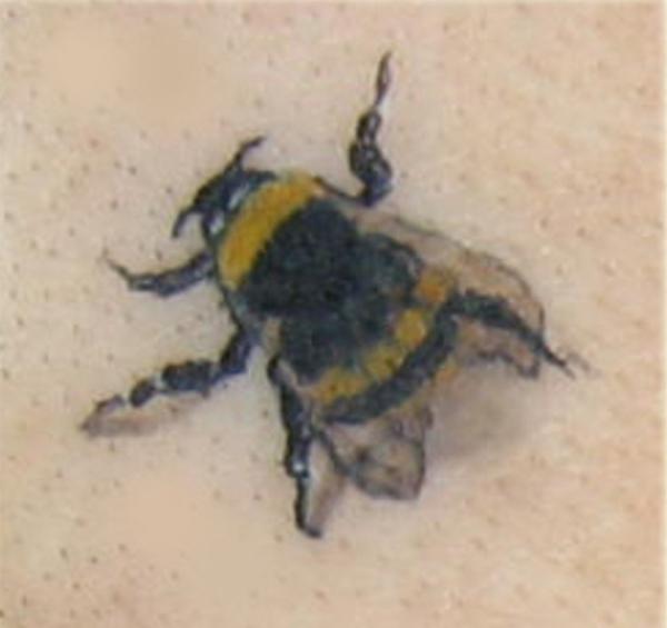 Simple Bumblebee Tattoo Design For Men