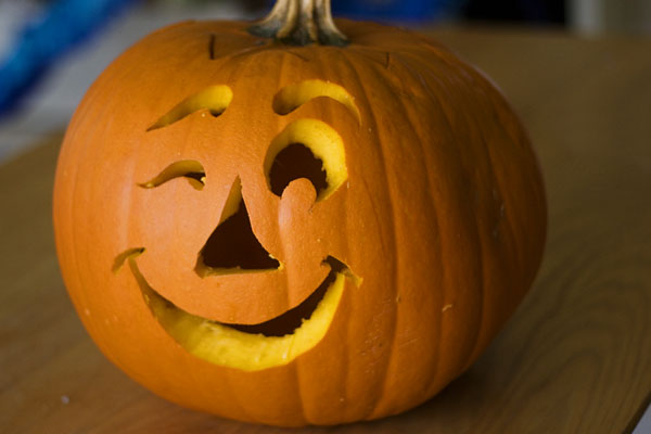 Smiling Face Funny Pumpkin