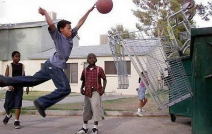 Street Basketball Funny Picture