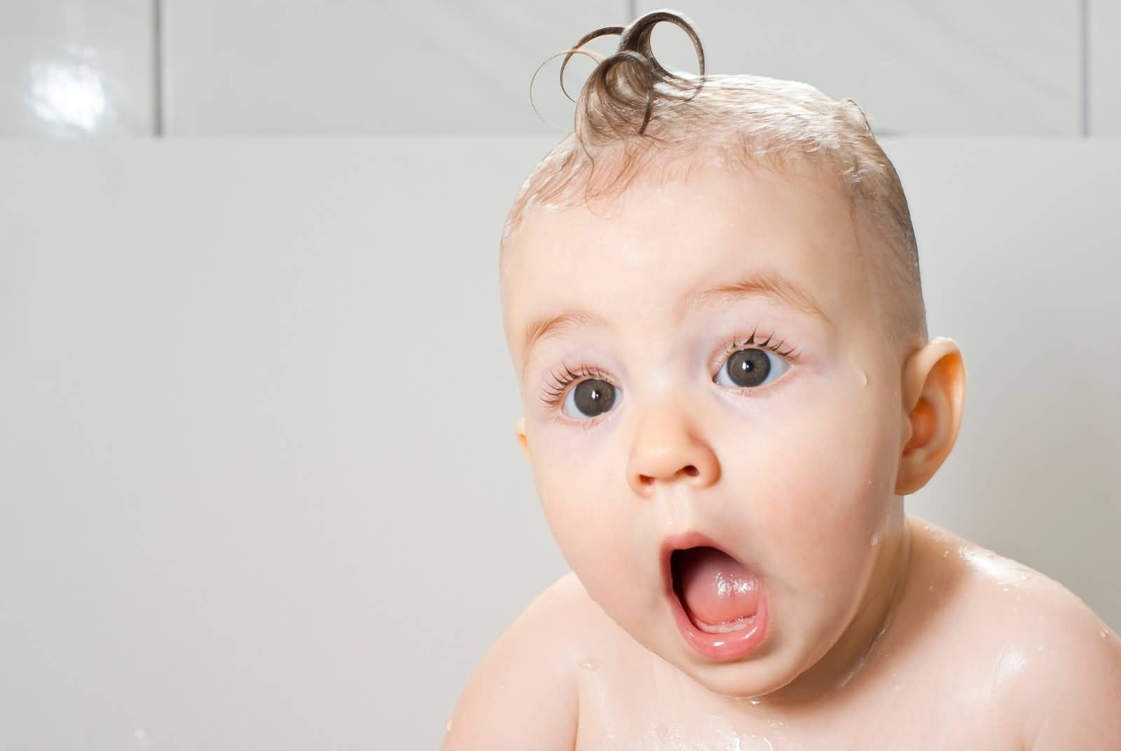 Surprised Funny Baby Face Image