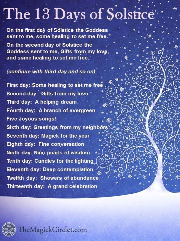 The 13 days Of Solstice