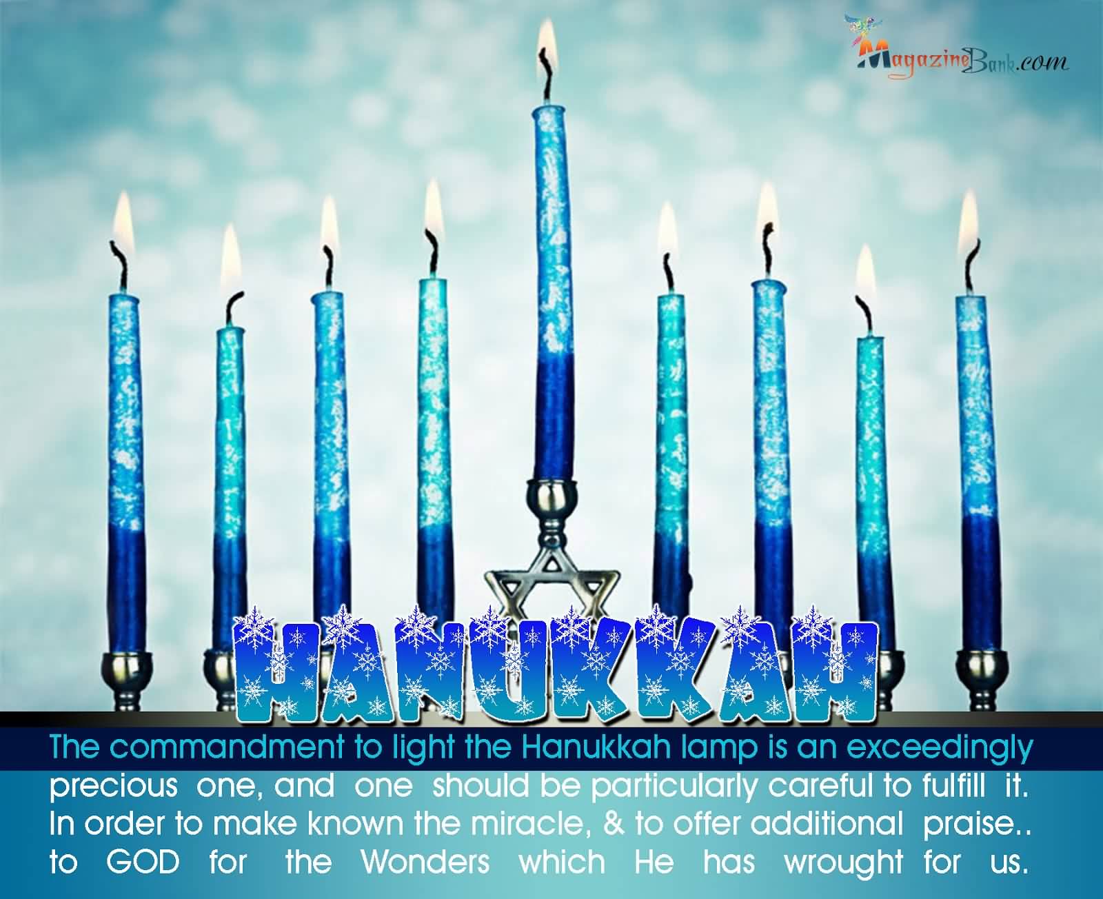 The Commandment To Light The Hanukkah Lamp Is An Exceedingly Hanukkah Wishes