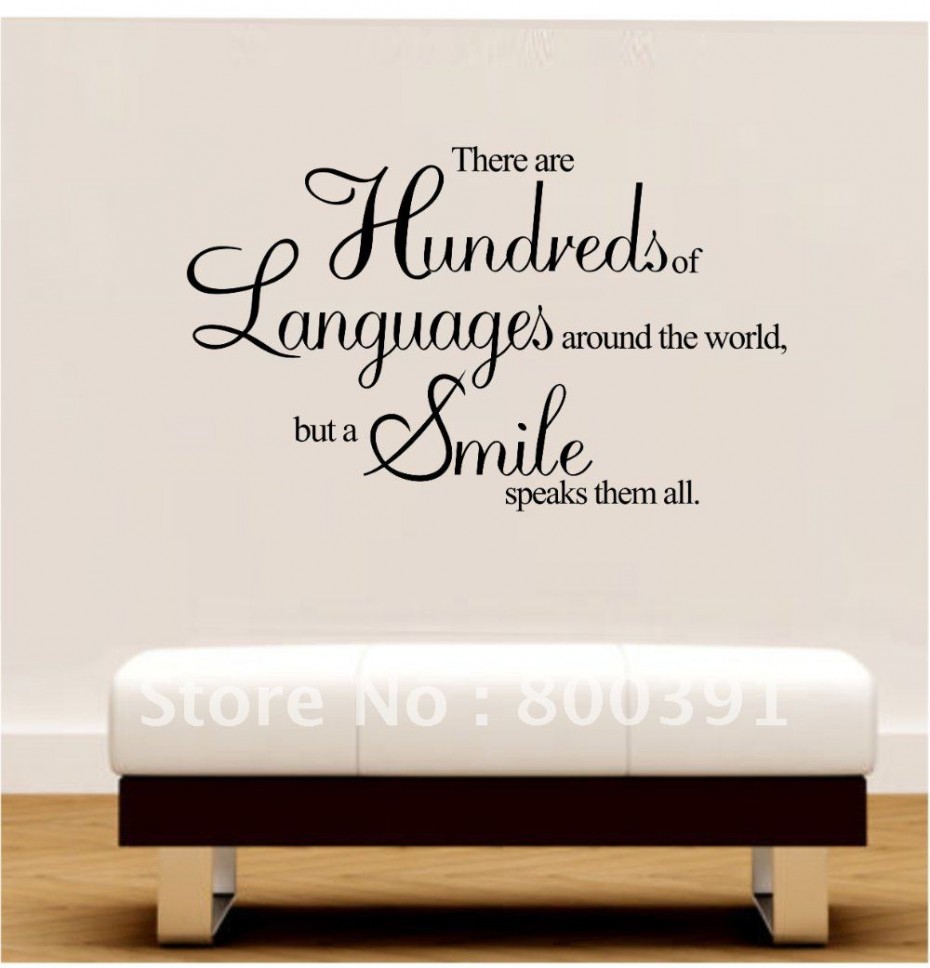 There are hundreds of languages in the world, but a smile speaks them all