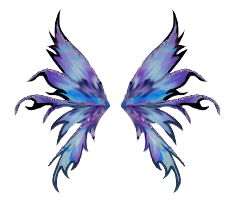 Watercolor Fairy Wings Tattoo Design
