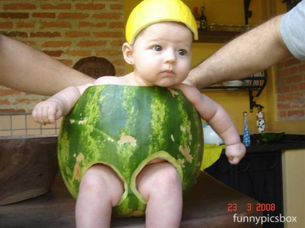 Watermelon Dress For Baby Funny Image