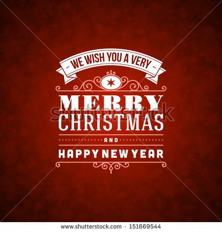 We Wish You A Very Merry Christmas And Happy New Year Card