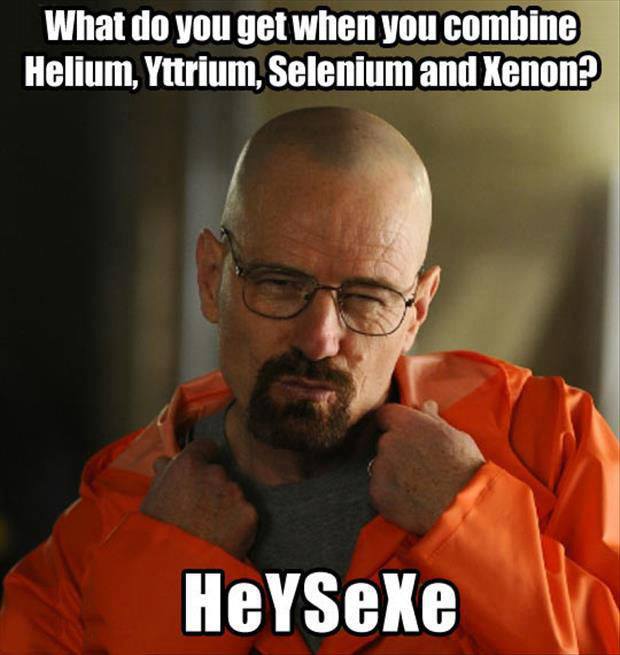 What Do You Get When You Combine Helium, Yttrium, Selenium And Xenon Funny Image