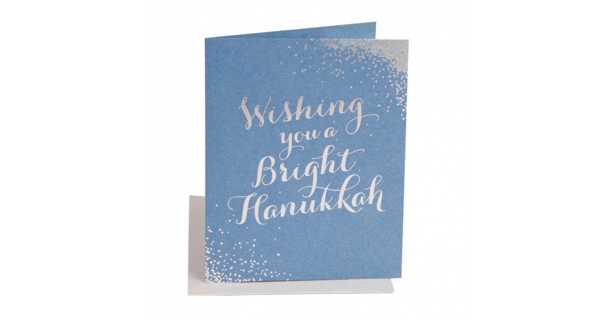 Wishing You A Bright Hanukkah Card