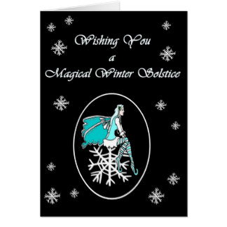 Wishing You A Magical Winter Solstice Greeting Card