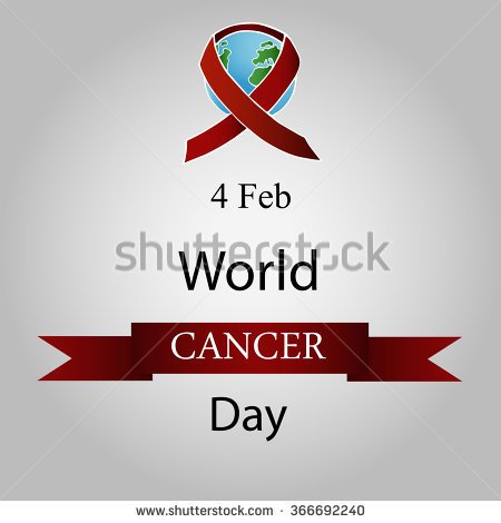 4 Feb World Cancer Day Vector Illustration