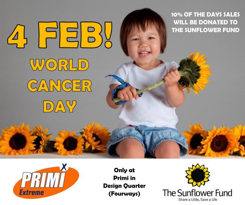 4 February World Cancer Day Little Girl With Sunflower