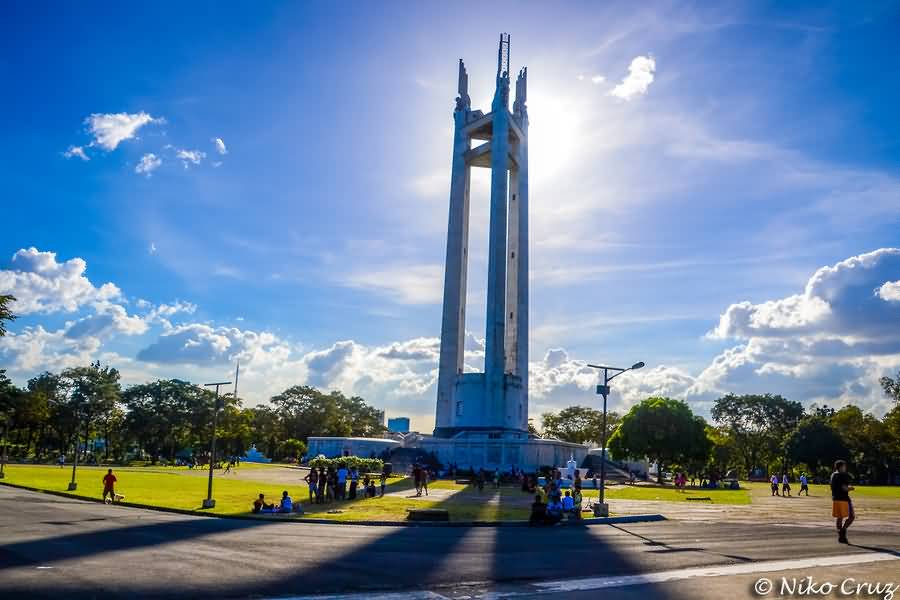 Adorable View Of Quezon Memorial Shrine At National Park