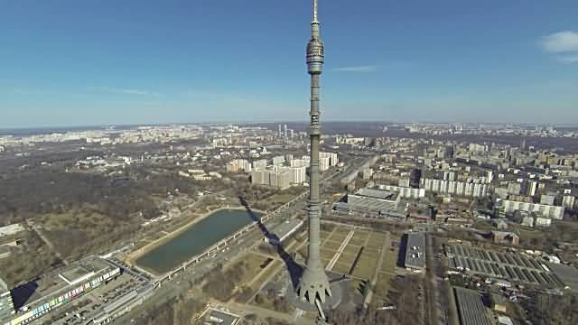 Aerial View Of The Ostankino Tower