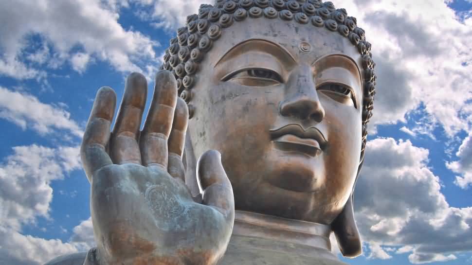 Amazing Closeup View Of Tian Tan Buddha Statue
