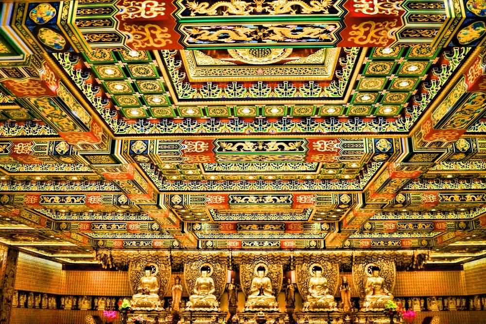 Amazing Inside Main Hall View Of Po Lin Monastery