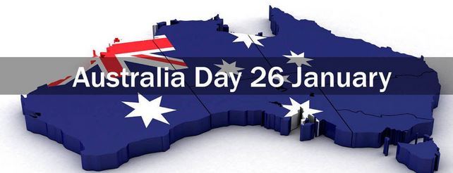 Australia Day 26 January Map Picture