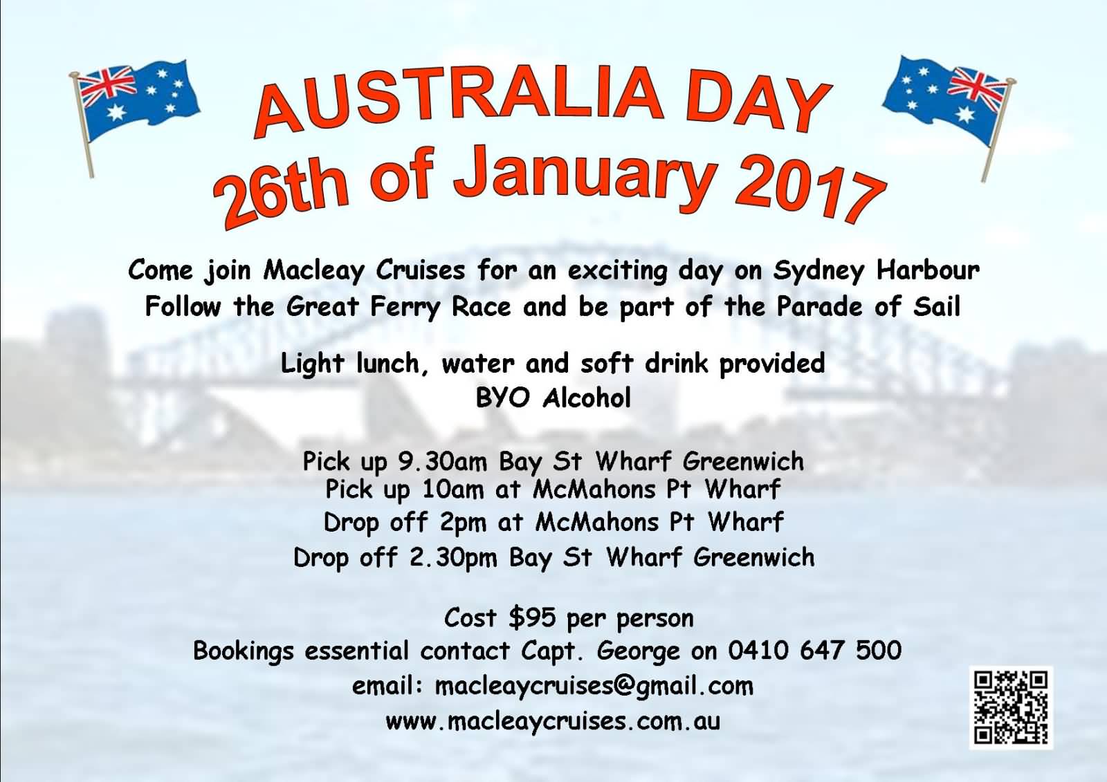 Australia Day 26th January 2017 Poster