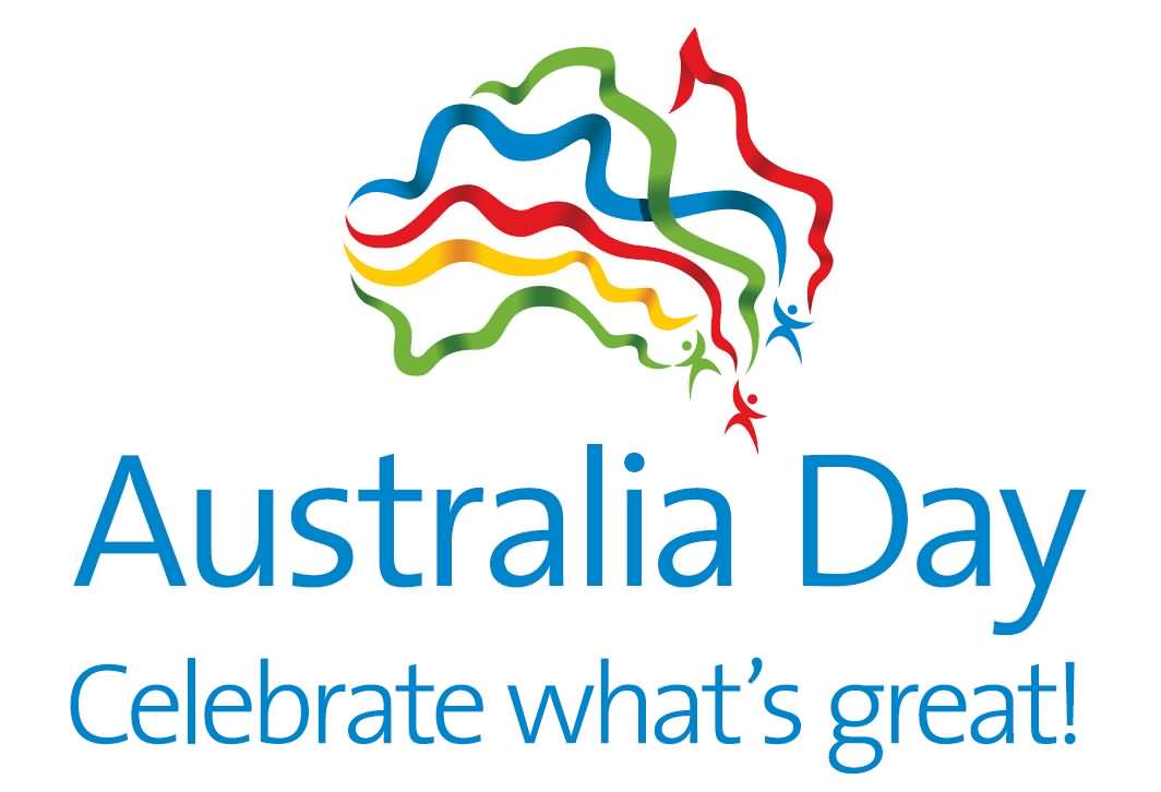 Australia Day Celebrate What's Great Colorful Ribbons